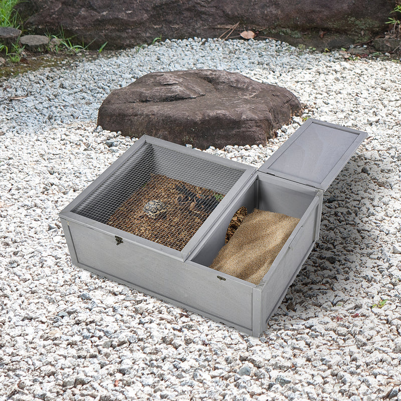 Double Area Turple/Tortoise House w/ Strong Wooden Build &amp; Carrying Handles