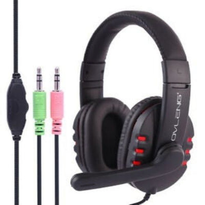 3.5mm Stereo Computer Gaming Headset Headphone With Microphone for PC