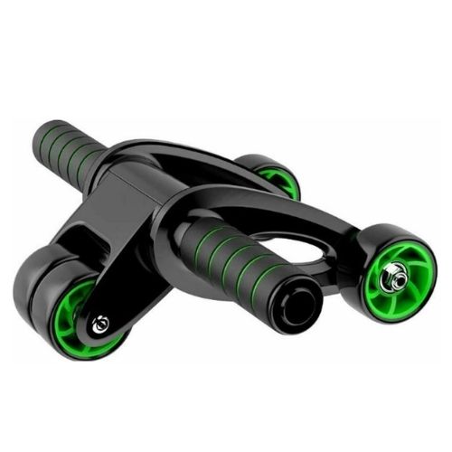 Ab Roller Machine Gymwar Fitness 4 wheeler Home Workout Exercise Equipment Green