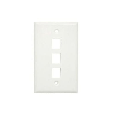 10 Packs Wall Plate 3 Port White Unbreakable Toggle Outlet Cover