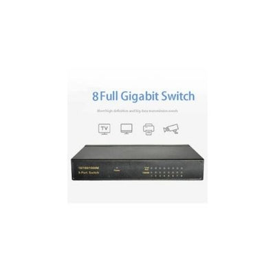 8Port Gigabit Ethernet 10/100/1000Mbps Switch Lan Hub Adapter for Router & Modem