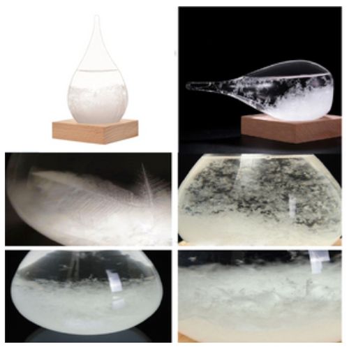 Storm Glass Weather Stations Water Drop Weather Predictor Creative Forecast CA