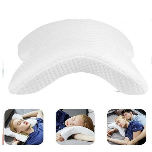 Slow Rebound Pressure Cuddle Pillow Memory Foam Travel Arched Pillow Couples CA