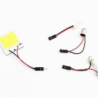 20pcs 48SMD COB White Panel LED T10 Car Interior Panel Light 12V Dome Lamp Bulb