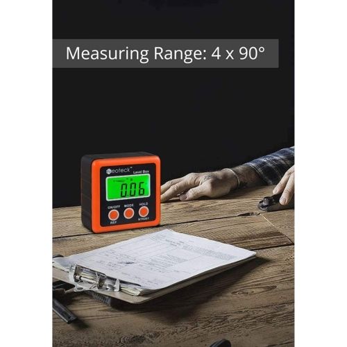 Digital Angle Finder LCD Digital Angle Gauge Waterproof Protractor