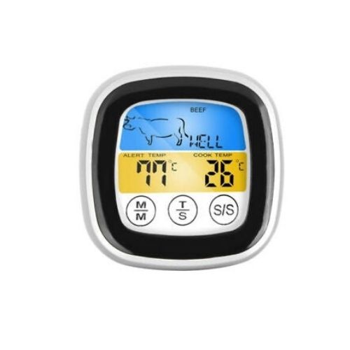 Meat Thermometer 2in1 Digital Food Kitchen Touch Screen Temperature Tester