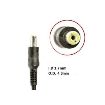 4.8 x 1.7mm DC Tip Plug Power Adapter With Cable Cord for Asus Laptop Notebook