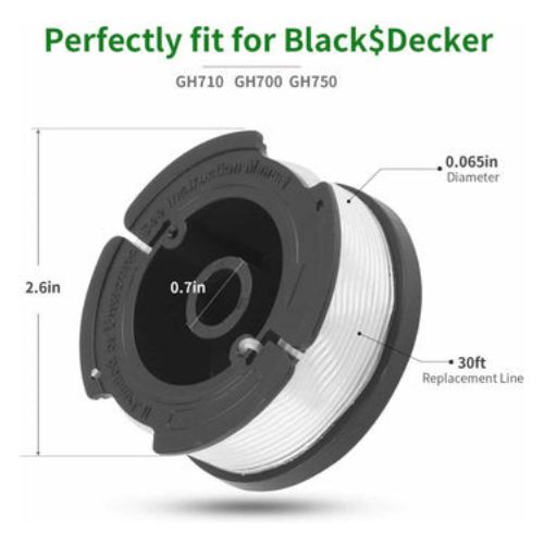 3X Line String Trimmer Replacement Spool Weed Eater Autofeed Black & Decker