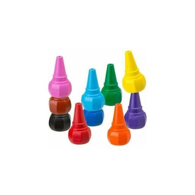 Finger Grip Crayons 10 Shades, Multicolor Child Safe & Non-toxic Washable Crayon