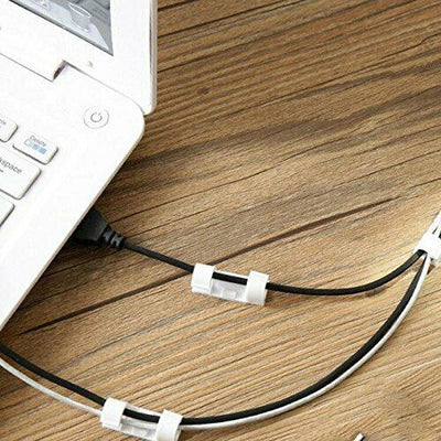 New Self-Adhesive Cable Clips Cord Management Organizer-Clamps Wire Holder CA