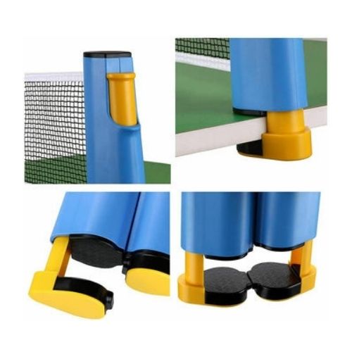 Portable Table Tennis Net With spring Clip And Light Weight ,PE plastic ( Blue)