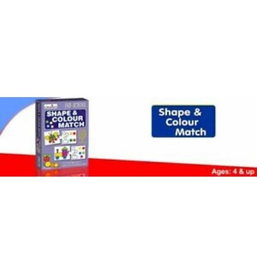 Shape & Color Match Multi-color Cards Educational Color and Shape For Baby kids