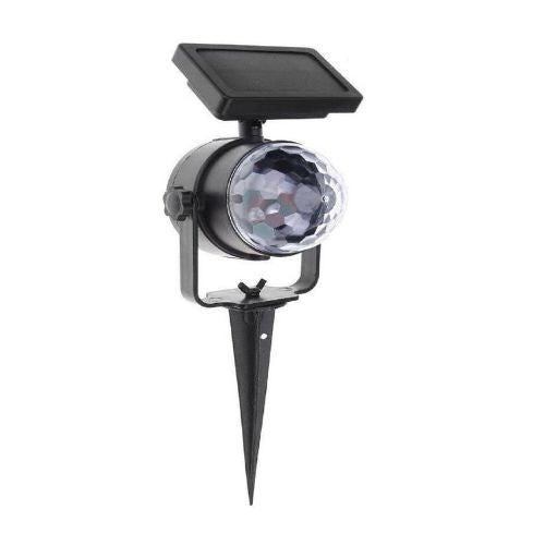 Solar Laser Lamp LED Projector Light Rotating Colorful Party Xmas Decor Lamp