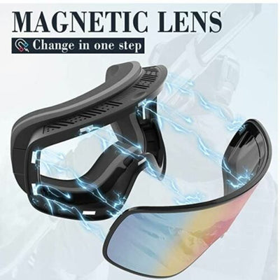 Durable Anti Fog Ski Snowboard Goggles With Magnetic Interchangeable Lens Unisex