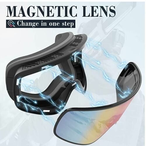 Durable Anti Fog Ski Snowboard Goggles With Magnetic Interchangeable Lens Unisex
