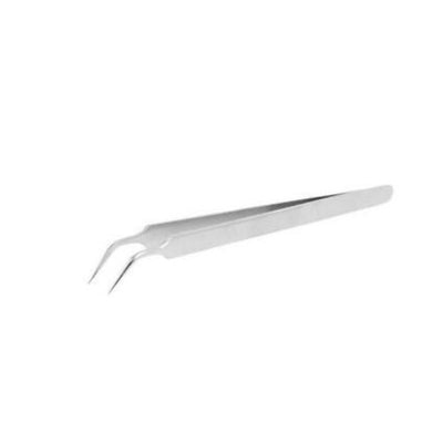 15cm Precision Stainless Steel Tweezers Curved Straight Forceps Hand Repair Tool