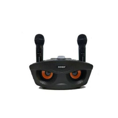 Bluetooth Family KTV Portable Speaker Smart Phone Karaoke with 2 Wireless Mic