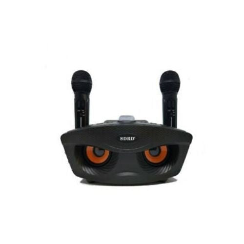 Bluetooth Family KTV Portable Speaker Smart Phone Karaoke with 2 Wireless Mic