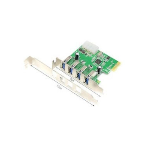 USB 3.0 PCI-E Card USB PCI Express HUB 4 Port Horizontal Connection