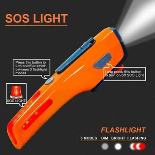 Emergency Tool 7-in-1 Car Window Breaker Seat Belt Cutter LED Flashlight SOS CA