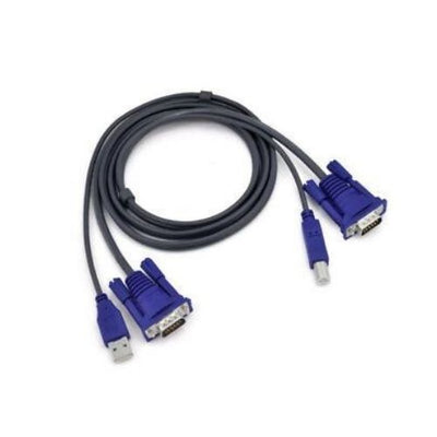 2 Port USB KVM Switch With 2 Cable for  Mouse Keyboard Monitor LCD LED Sharing