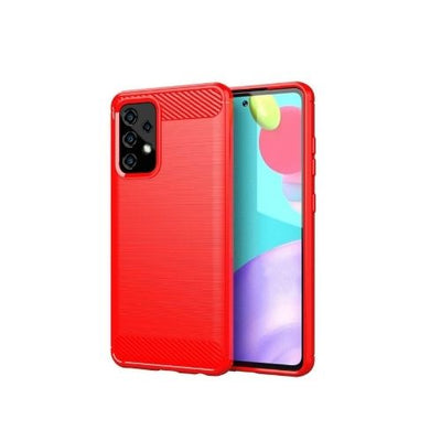 For Samsung Galaxy A52 5G Case - Carbon Fiber Shockproof Soft Back Cover