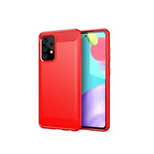 For Samsung Galaxy A52 5G Case - Carbon Fiber Shockproof Soft Back Cover