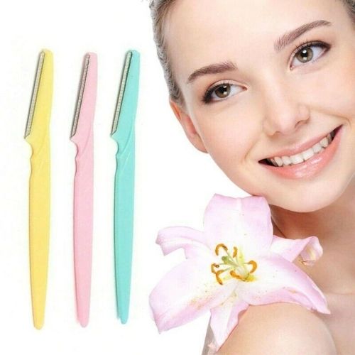 3X  Women Eyebrow Razor Trimmer Face Hair Removal Safety Shaper Shaver Tool CA