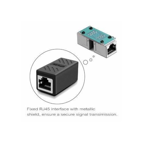 RJ45 Ethernet Coupler Adapter Connector Joiner Cable Extender For Cat 7 6 5 E