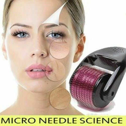 Derma Roller Cosmetic 0.5mm Microneedling 540Titanium Microdermabrasion Needles