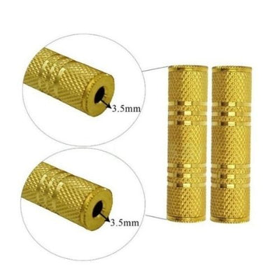 1/8" 3.5mm Aux Coupler Female to Female Extender Audio Jack Headphone Adapter