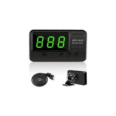Universal GPS HUD Digital Head Up Display Car Speedometer Speed Warning Alarm CA