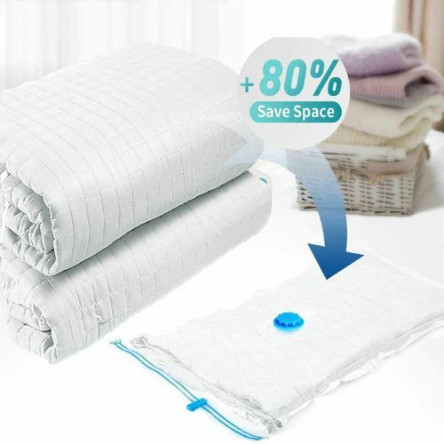 5 Pcs Vacuum Storage Bags Reusable Compression Clothing Waterproof Space Saver