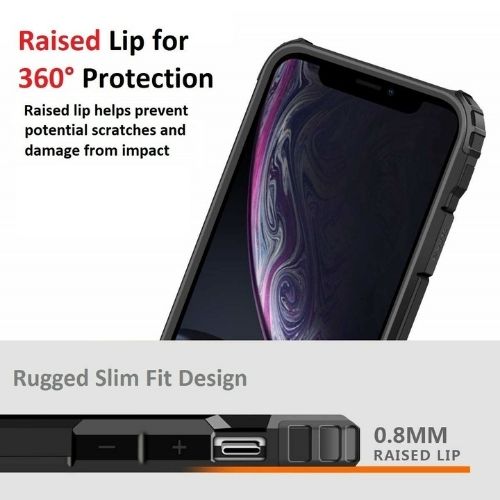 For iPhone XR Case - Heavy Duty Protective Hybrid Shockproof Hard Armor Cover