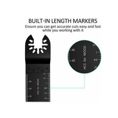 20PCS Oscillating Multi Tool Saw Carbon Blades Cutter Metal Set For Fein Makita