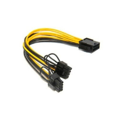 PCI Express 8 Pin Splitter Cable PCIE To 2x 8Pin / 6 + 2 Pin Dual Power Wire Y