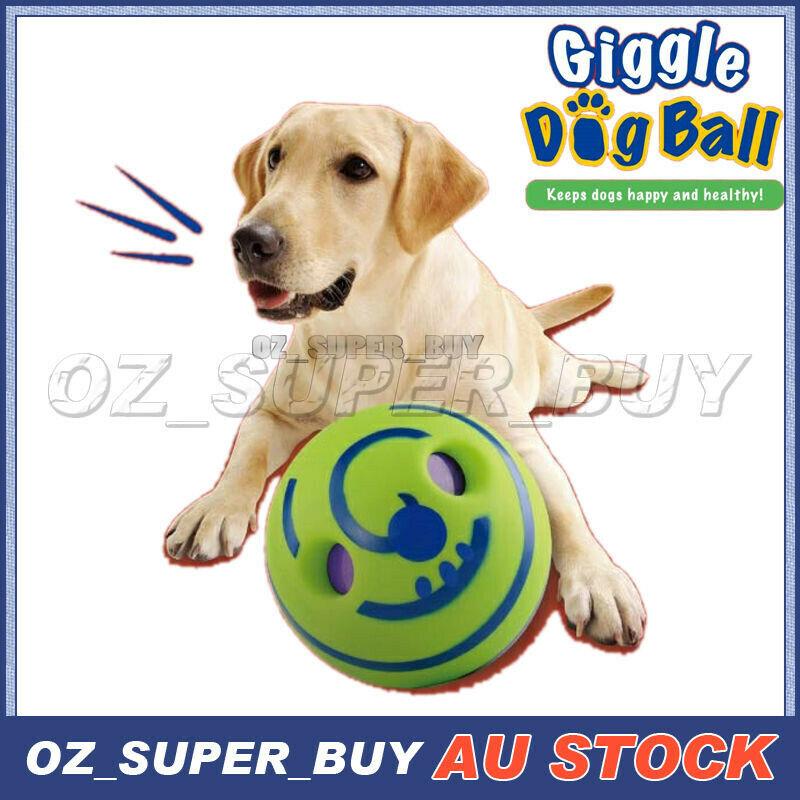 Wobble Wag Giggle Ball Dog Doggy Engoy Play Ball Rolling Shaken With F ...