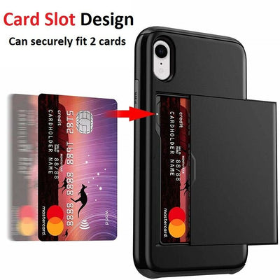 For iPhone 12 Pro 11 XR XS Max 8 Plus 7 6 S SE 2020 Case Card Wallet Armor Cover