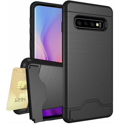 For Samsung Galaxy S20 Ultra S10 S9 S8 Plus A8 A5 Case KickStand Card Slot Cover