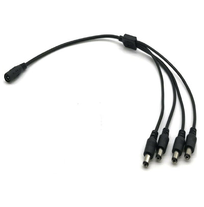 DC 1 to 4 Power Split Splitter Cable 5.5*2.1mm for CCTV Camera Security DVR