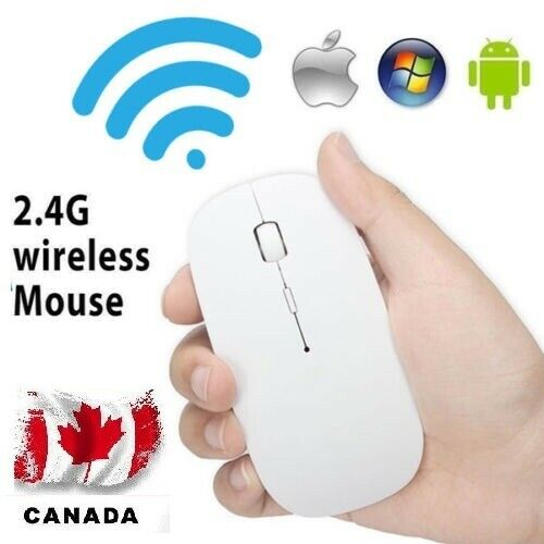 Wireless USB Slim 2.4 GHz Optical Magic Mouse Mice For Laptop PC Desktop Mac