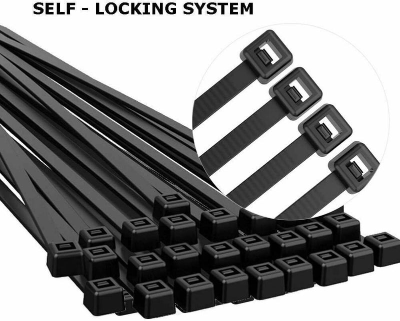 100PCS Cable Zip Ties Nylon Wraps High Quality Strong Small/Thin/Long/Thick tie