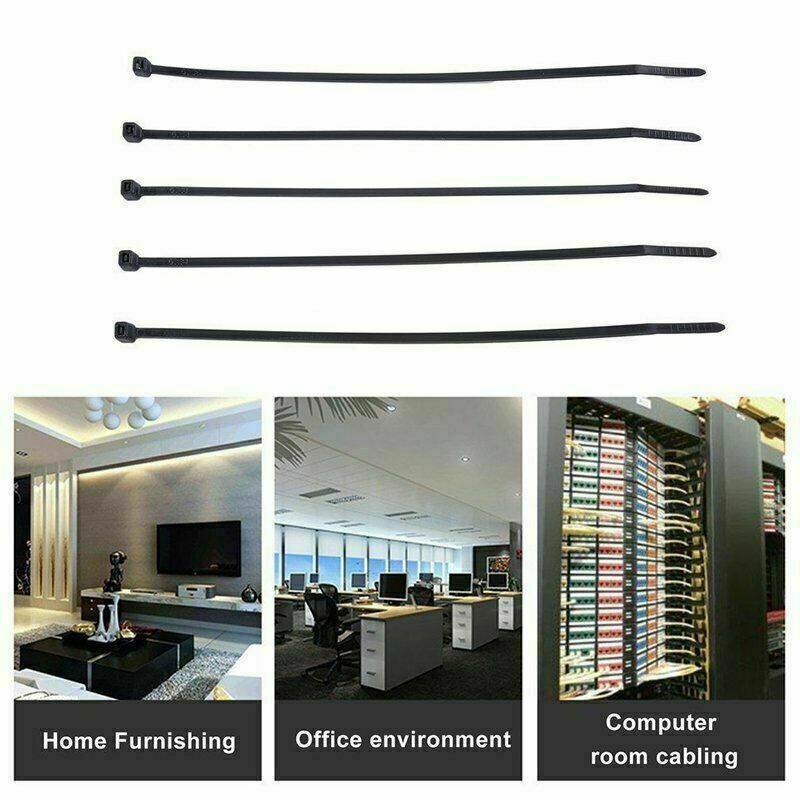 100PCS Cable Zip Ties Nylon Wraps High Quality Strong Small/Thin/Long/Thick tie