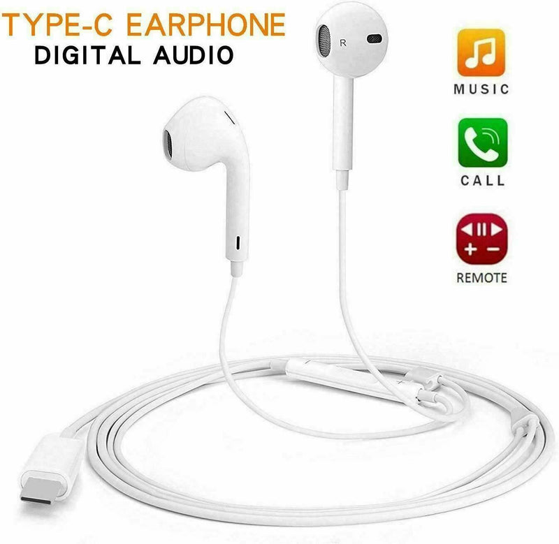 uType C USB-C Earphones Headphones Headsets w/ Mic for Huawei Samsung LG Xiaomi