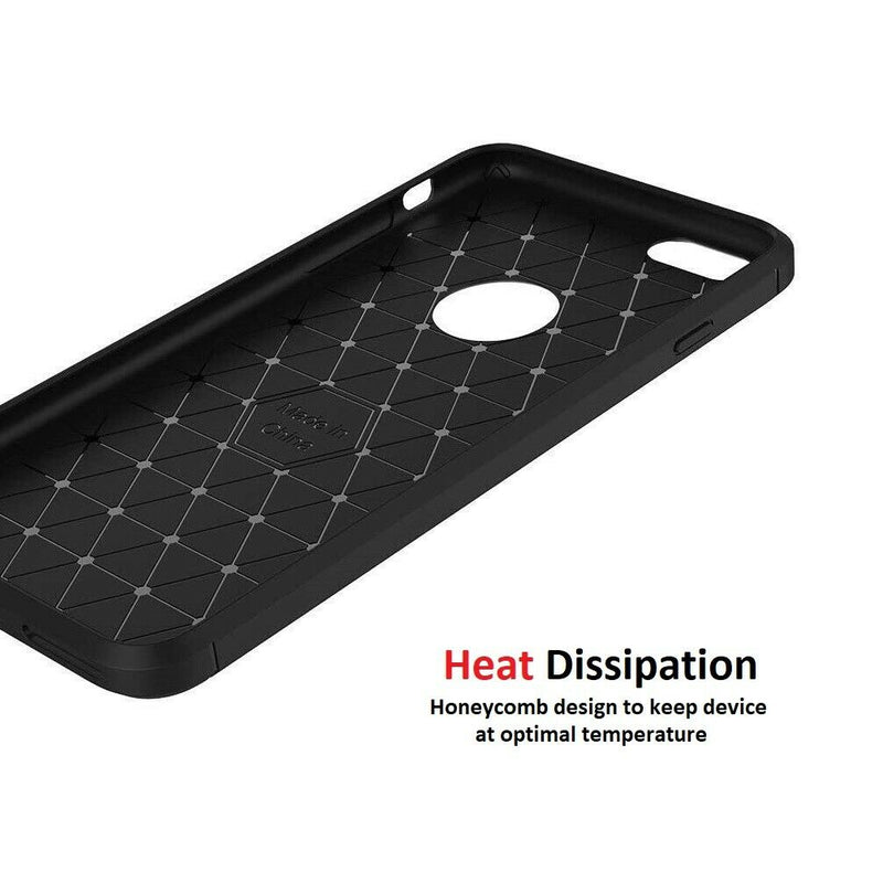 For Google Pixel 3 / XL & 3a / XL Case - Carbon Fiber Shockproof TPU Cover