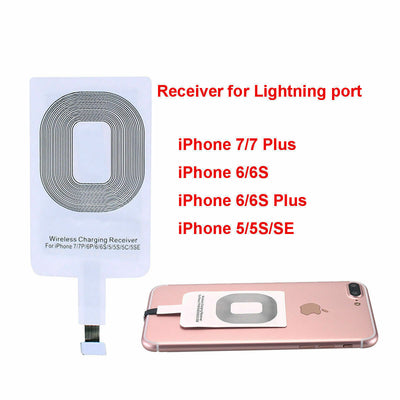 Qi Wireless Charging Receiver Card Charger Module Mat for iPhone 6 6s Plus 5 5s
