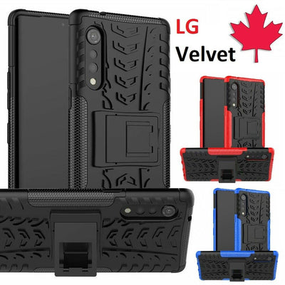 For LG Velvet 5G Case - Dual Layer Ultra Hybrid Shockproof Kickstand Hard Cover