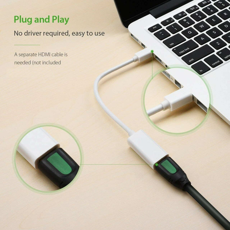 Mini Display Port to HDMI Adapter Thunderbolt DP Cable for MacBook Pro Air Mac