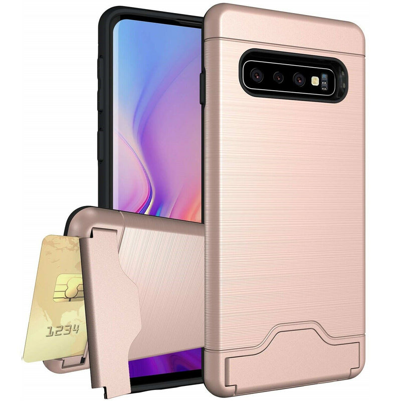 For Samsung Galaxy S20 Ultra S10 S9 S8 Plus A8 A5 Case KickStand Card Slot Cover