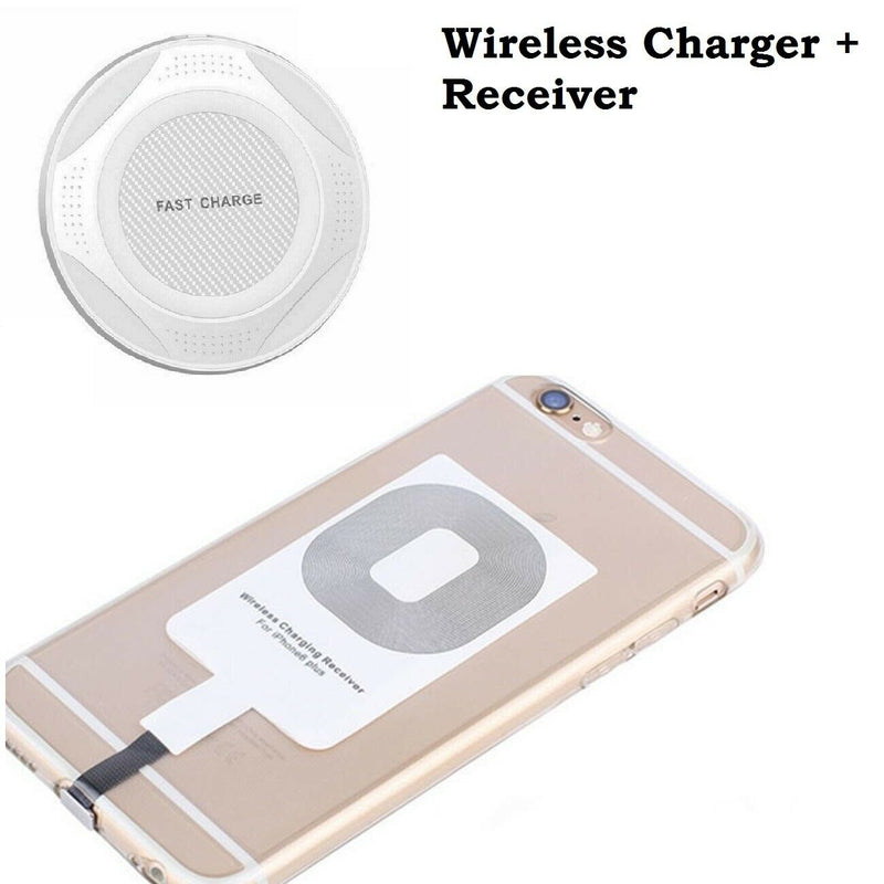 Qi Wireless Fast Charger Charging Pad Mat Receiver for iPhone 5 5s SE 6 Phone CA